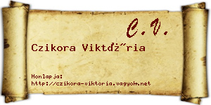 Czikora Viktória névjegykártya