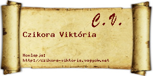 Czikora Viktória névjegykártya